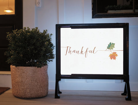 Thankful Simple Fall Yard Sign