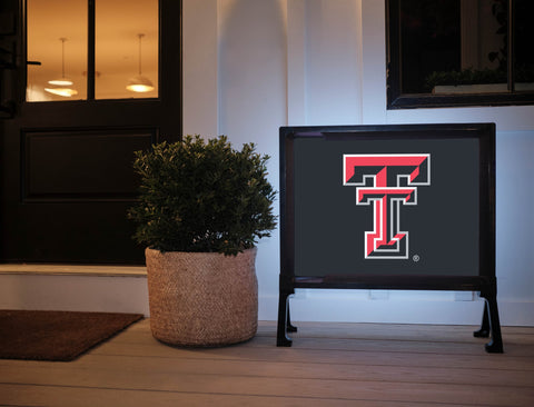 Texas Tech TT Black Lumilawn Sign