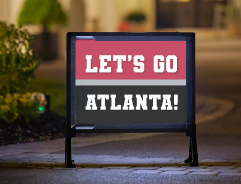 Atlanta Professional Football Fandom Yard Sign