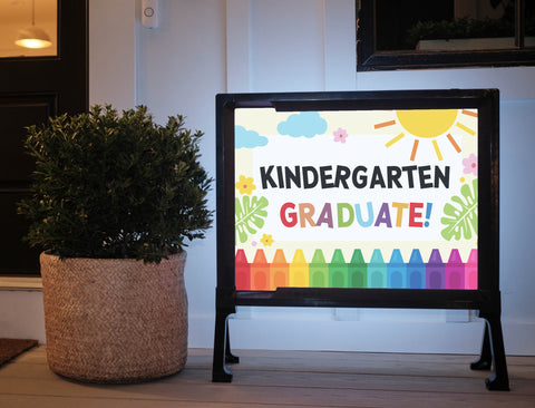 Kindergarten Graduation Yard Sign