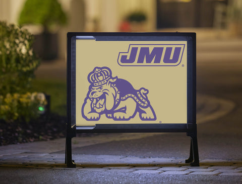 JMU Gold Duke Dog Lumilawn Sign