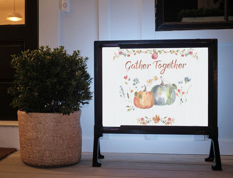 Gather Together Fall Inspire Yard Sign