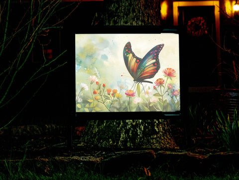 Delicate Butterfly Garden Decor Yard Sign