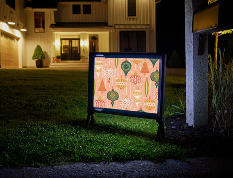 Christmas Ornaments Yard Sign