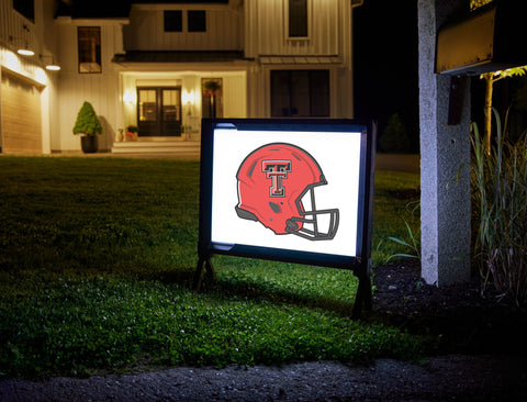 Texas Tech Red Helmet Yard Sign