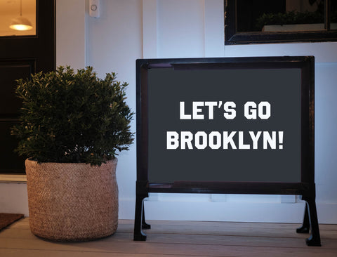 Brooklyn Professional Basketball Fandom Yard Sign