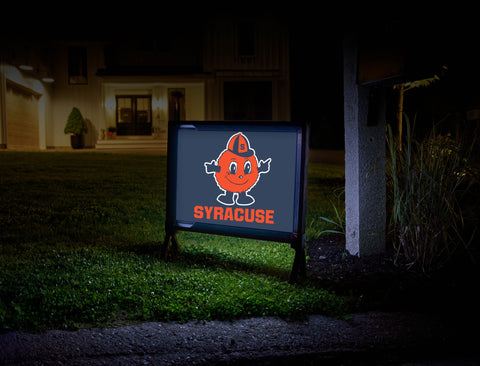 Syracuse University Mascot Blue Yard Sign