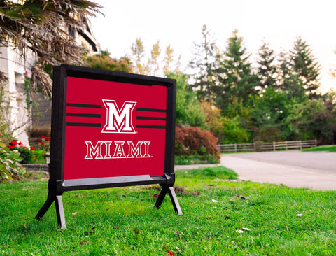 Miami M Red Lumilawn Sign