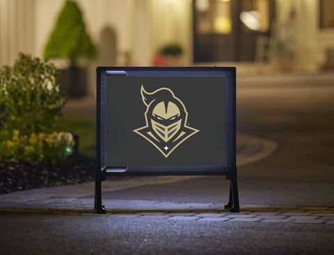 UCF Knights Mark Black Yard Sign