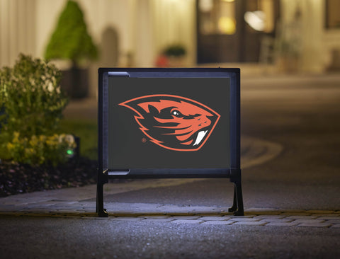 Oregon State Beavers Mascot Black Yard Sign