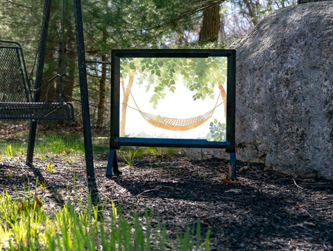 Peaceful Hammock in the Trees Garden Print Yard Sign