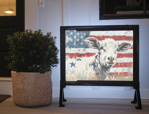 Patriotic SheepYard Sign