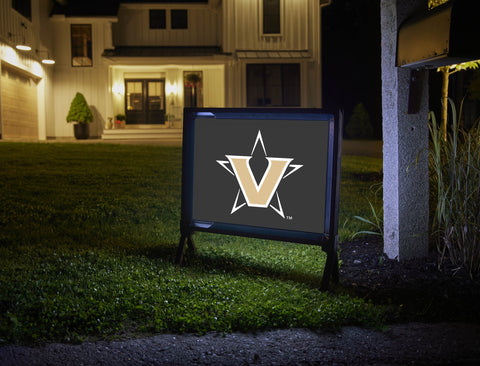 Vanderbilt University Star Mark Black Yard Sign