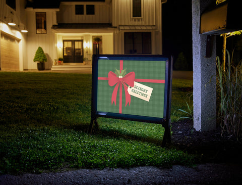 Seasons Greetings Gift Yard Sign