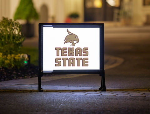 Texas State Gold Yard Sign