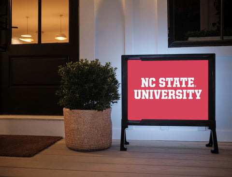 NC State University Red Lumilawn Sign