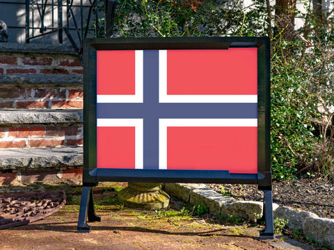 Flag Norway Yard Sign