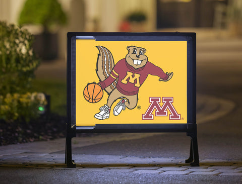 Minnesota Goldy Basketball Yard Sign