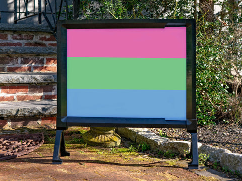 Polysexual Pride Flag Yard Sign
