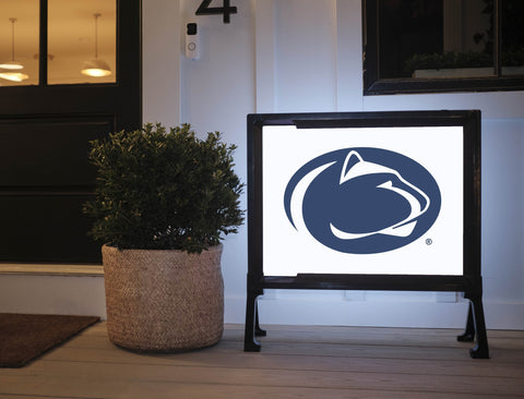 Penn State Lion Mark White Yard Sign