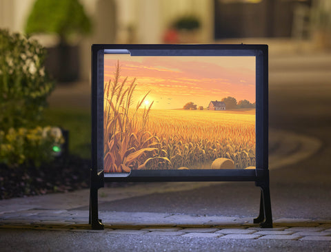 Cornfield At Sunset Yard Sign