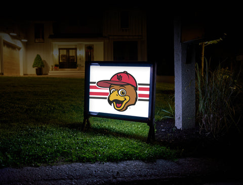 Utah Swoop White Stripe Yard Sign