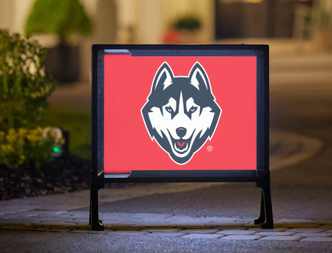 Huskies Color Block UConn Yard Sign