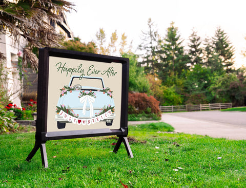 Happily Ever After Lumilawn Sign