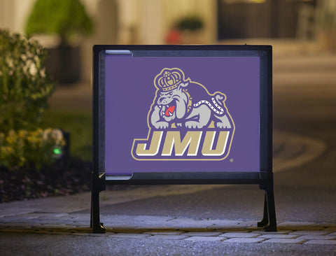 JMU Duke Dog Combo Purple Yard Sign