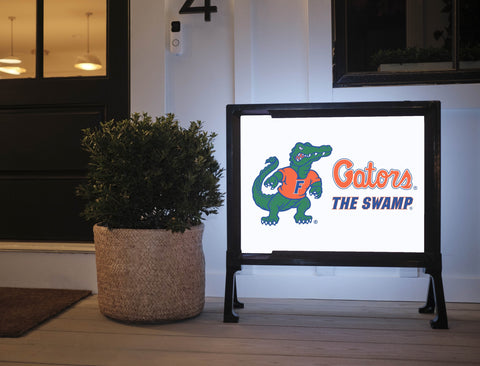 Florida Albert Gators White Lumilawn Sign