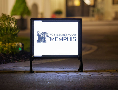 Memphis UM Tiger Blue Yard Sign