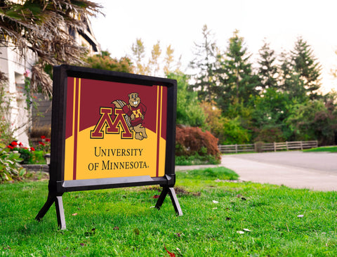 Minnesota M Goldy Mascot Maroon Lumilawn Sign