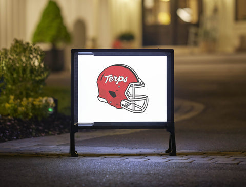 Maryland Helmet Mark White Yard Sign