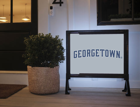 Georgetown Wordmark Gray Lumilawn Sign