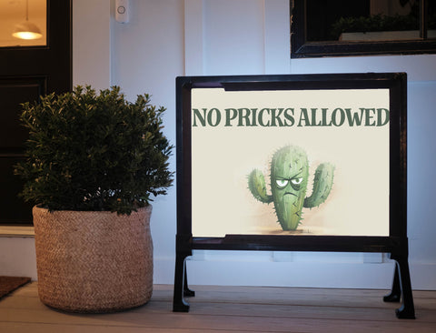 Cactus Yard Sign