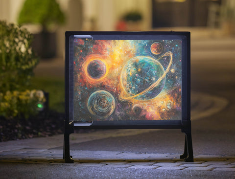 Fantasy Space Planetary Yard Sign