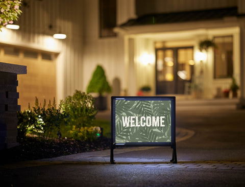 Tropical Welcome Lumilawn Sign