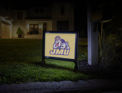 JMU Duke Dog Combo Gold Lumilawn Sign