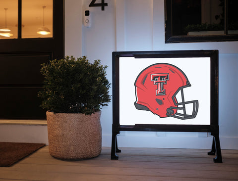 Texas Tech Red Helmet Yard Sign