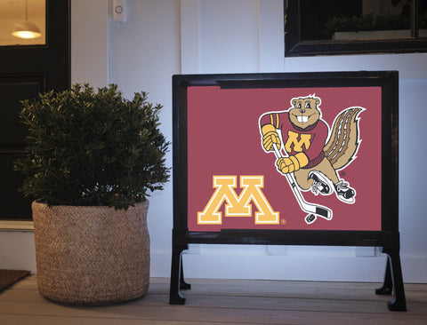 Minnesota Goldy Hockey Yard Sign