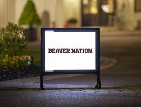 Oregon State Beaver Nation White Yard Sign