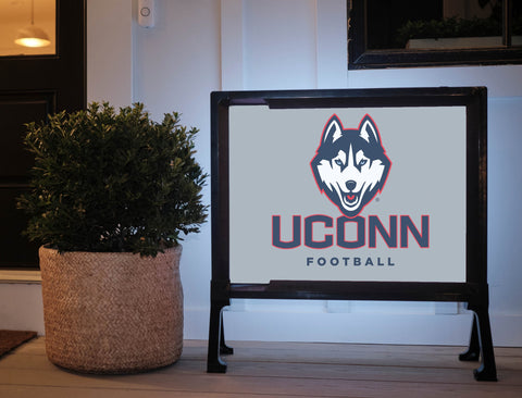 UConn Huskies Football Yard Sign