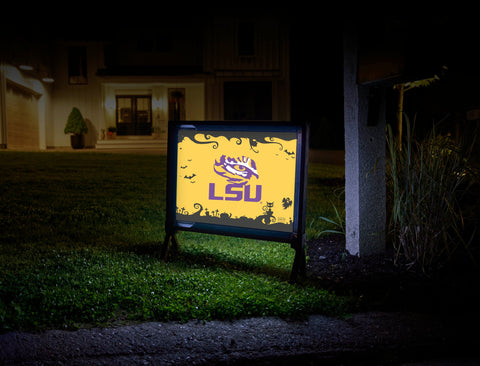 LSU Halloween Tigers Eye Lumilawn Sign