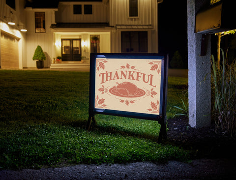 Thankful Yard Sign