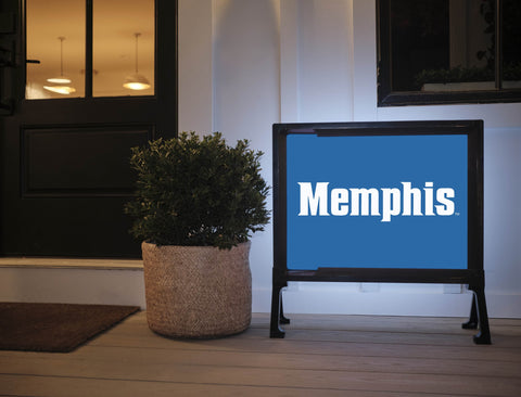 Memphis Blue Lumilawn Sign