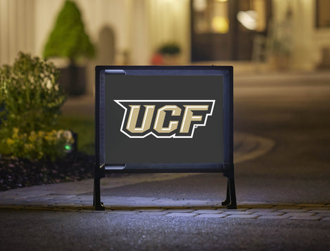 UCF Secondary Athletics Mark Black Yard Sign