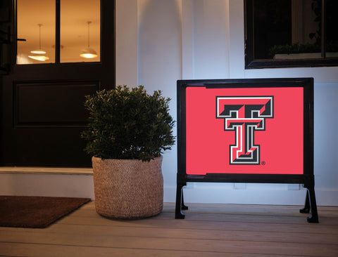 Texas Tech TT Red Lumilawn Sign