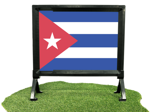 Flag Cuba Yard Sign