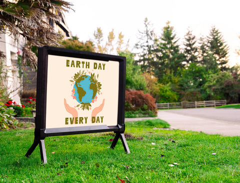 Earth Day Every Day Lumilawn Sign