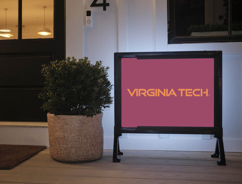 Virginia Tech Wordmark Maroon Lumilawn Sign